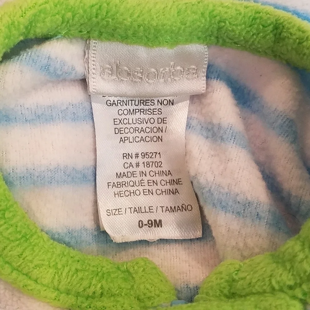 Absorba Fleece Alligator Lion Sleep Sack 0-9m